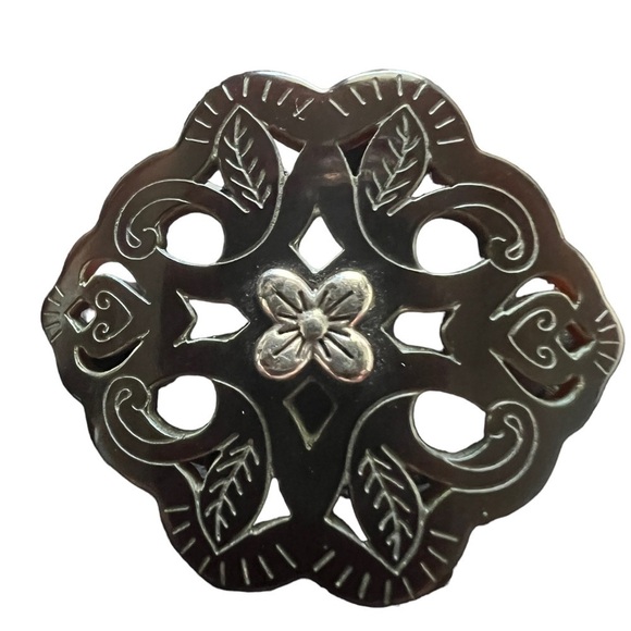 Brighton Tana Black Woven Leather Pointed Toe Kitten Heel Size 6.5 Witchycore - Picture 14 of 15